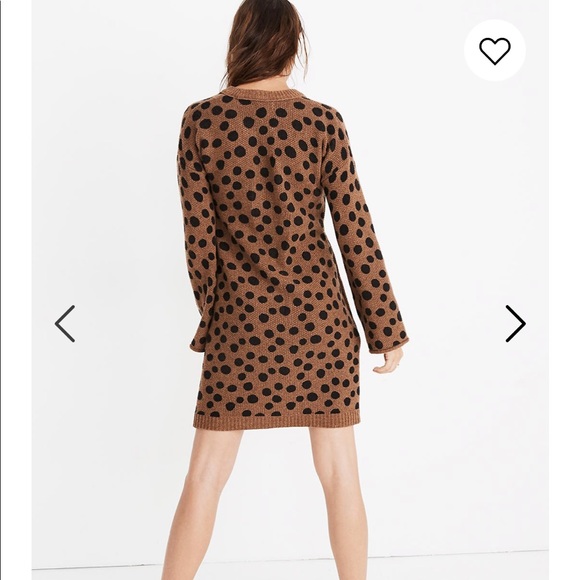 NEW • Madewell • Leopard Print Sweater Dress XS - Picture 2 of 5